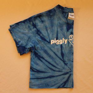 Blue tie dye crop top